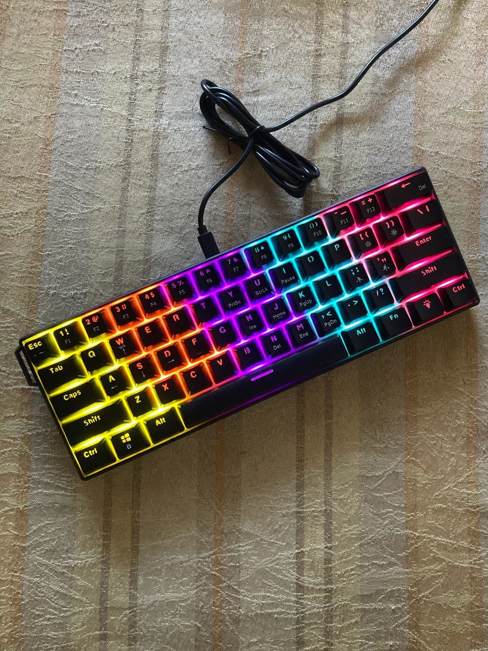 Teclado Mecânico AJAZZ NK61 RGB 61 Teclas Hot-Swap Novo