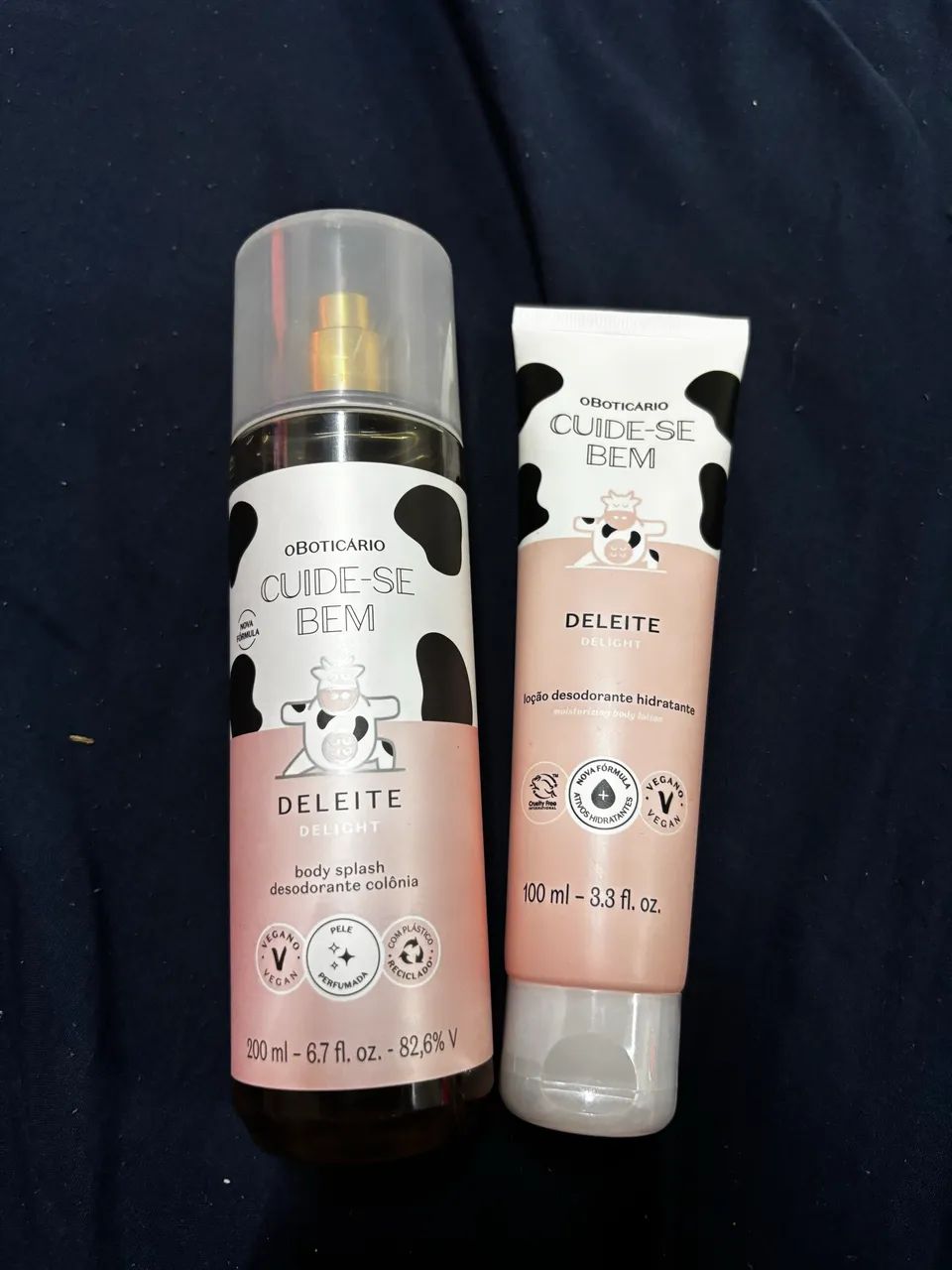 body splash e creme de mão 