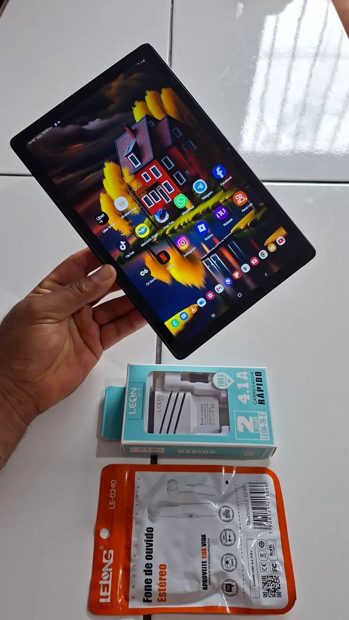 Samsung Tab A7 Tablet De 64Gbs e 10.4 polegadas Pega chip faz ligacao - Foto 2