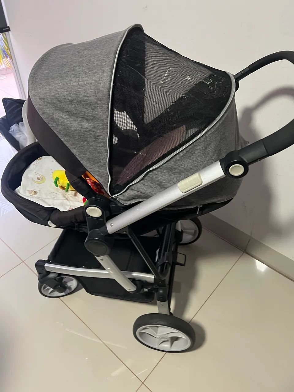 CARRINHO DZIECO -  Moisés e Bebê Conforto com Base. - Foto 4