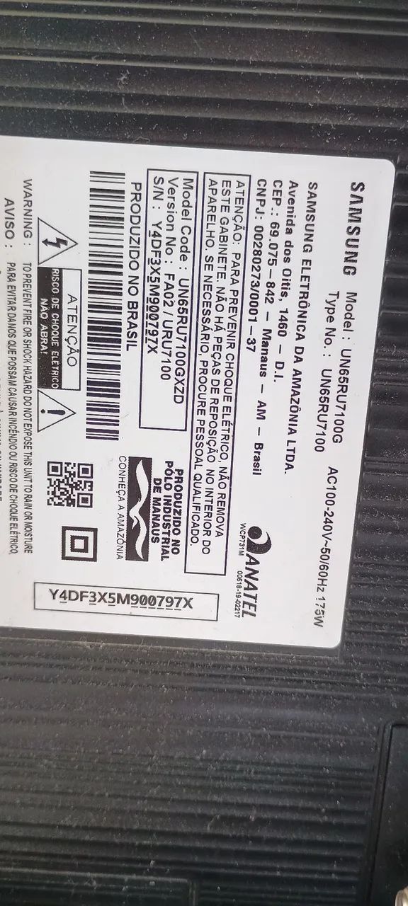 Tv 65 polegadas Samsung com defeito na tela - Foto 3