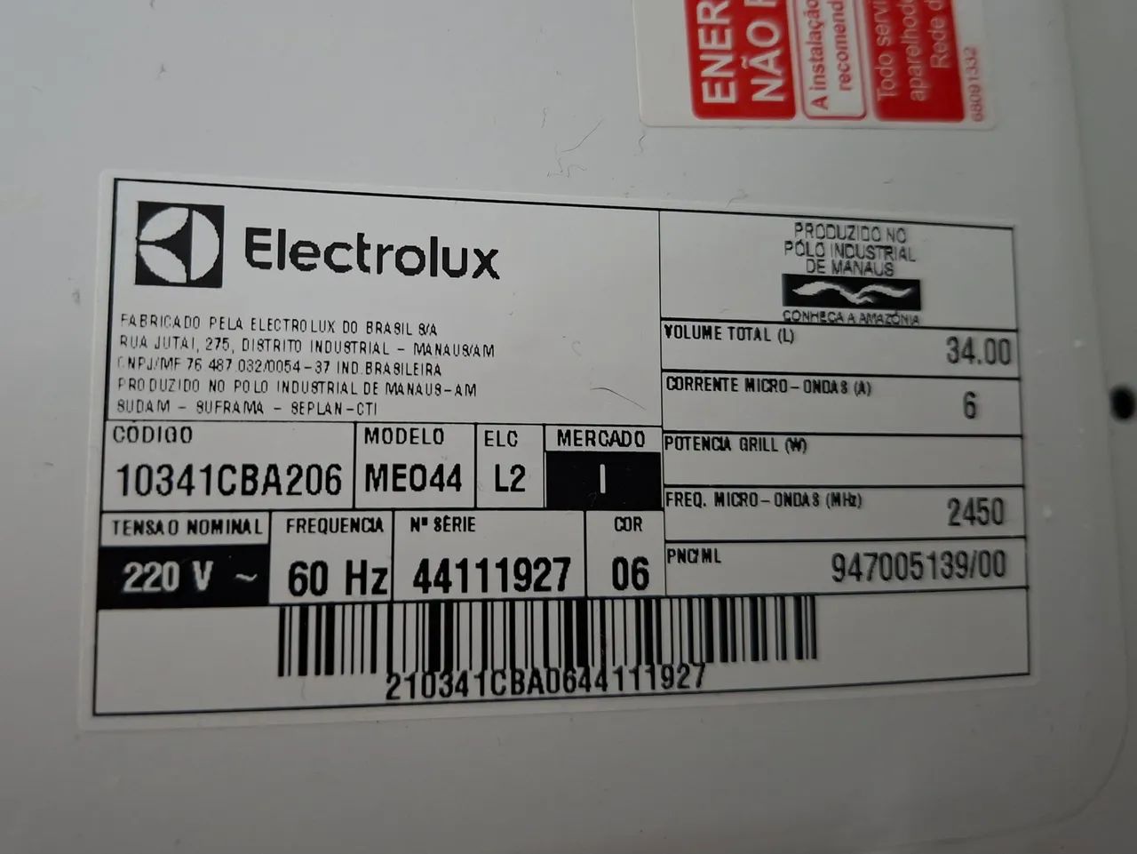 Microondas Electrolux 34L 1400W - Foto 4