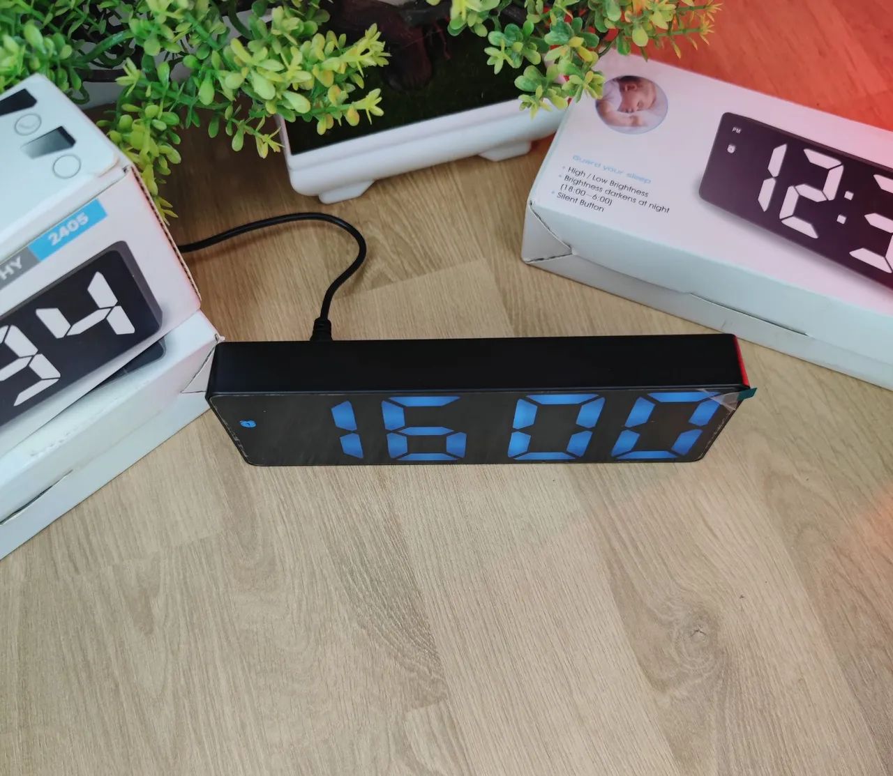 Relógio Led Digital Mesa Despertador Alarme Temperatura - Foto 2