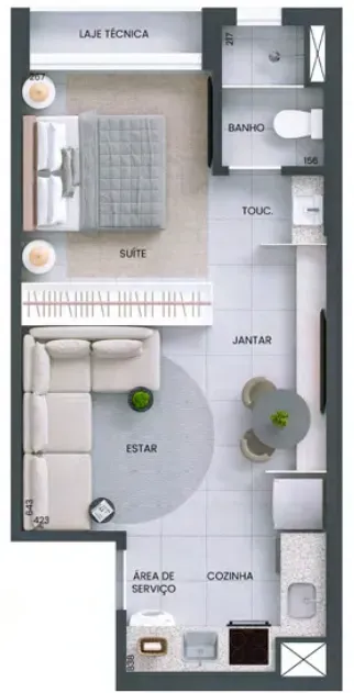 PLANTA 35m²