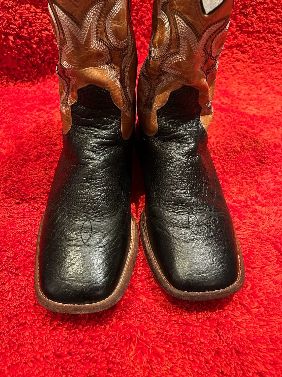 Bota texana couro de cabeça 