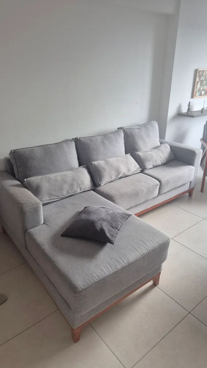 Sofá 3 lugares com chave 2,45m - Foto 5