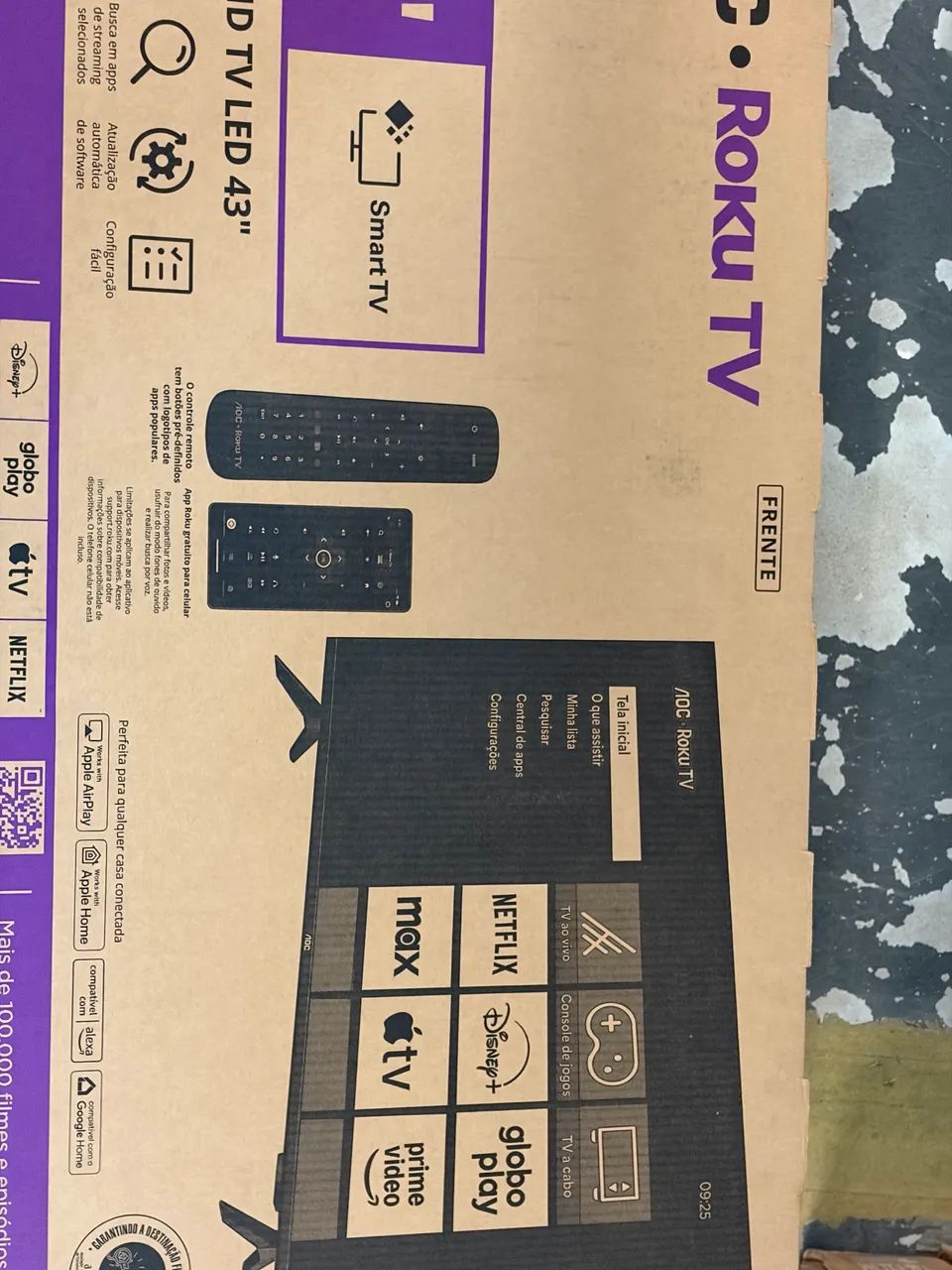 Tv 43 Aoc smart Roku nova 