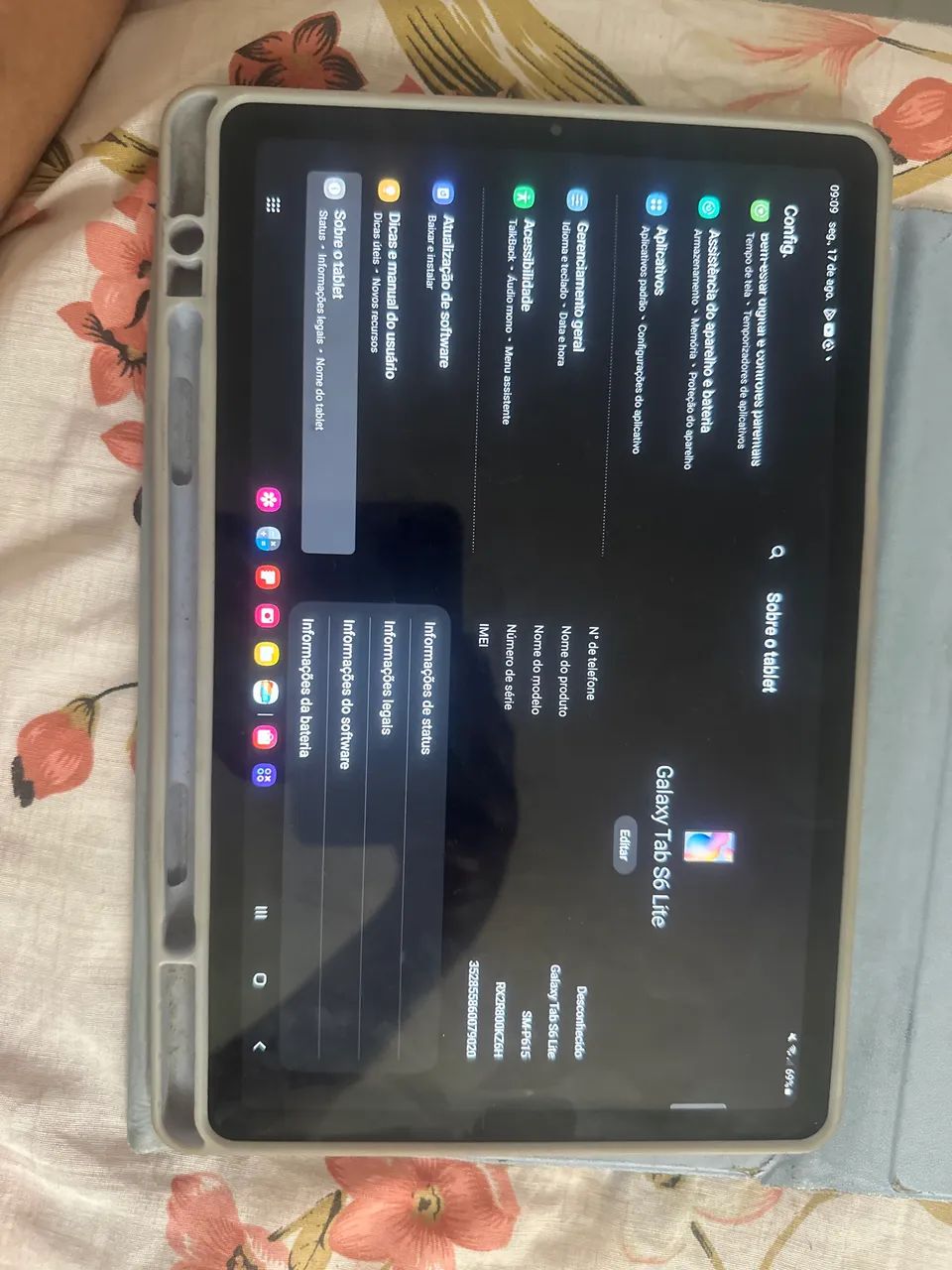 Tablet tab s 6 li-te
