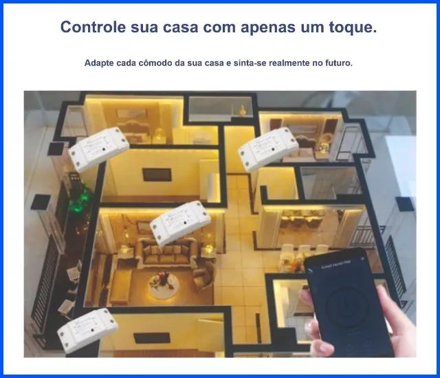 Interruptor Sonoff para automação residencial com Alexa e Google Wifi Pronta Entrega - Foto 4
