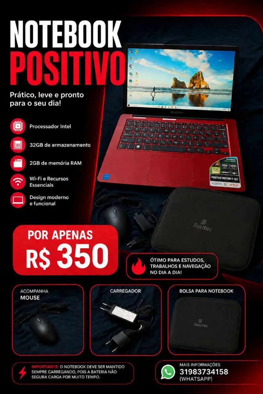 NOTEBOOK BARATO PRA SAIR HJ 