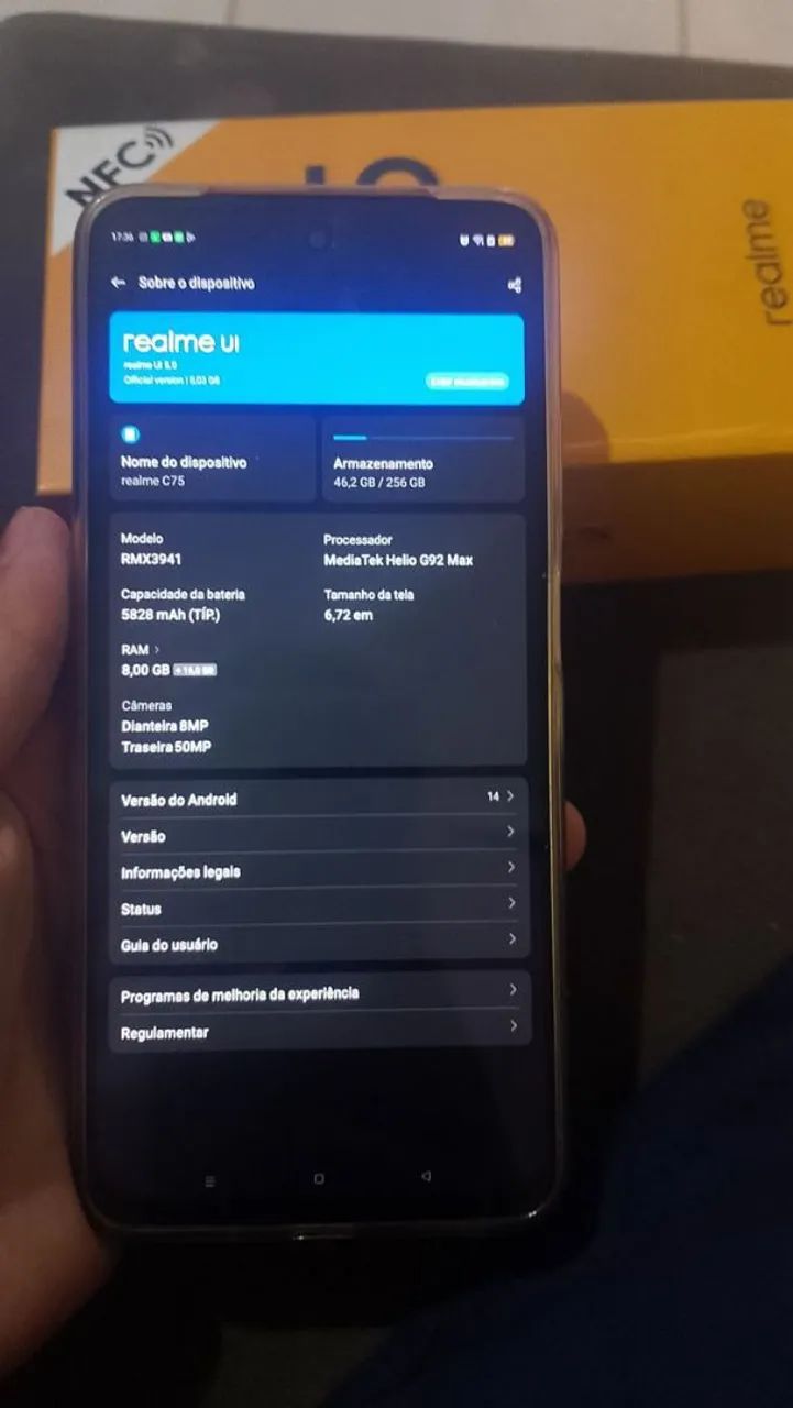 Realme 256 gb com caixa - Foto 5