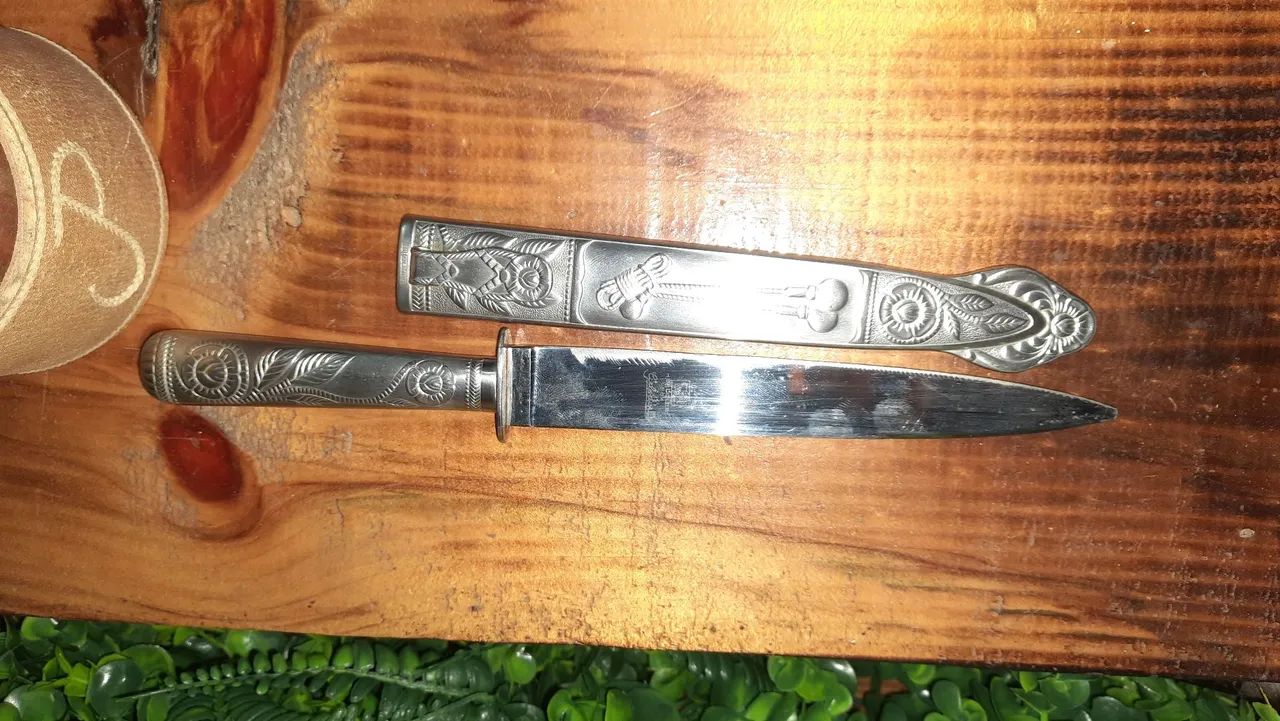 Faca Hércules inox antiga 29cm - Foto 5