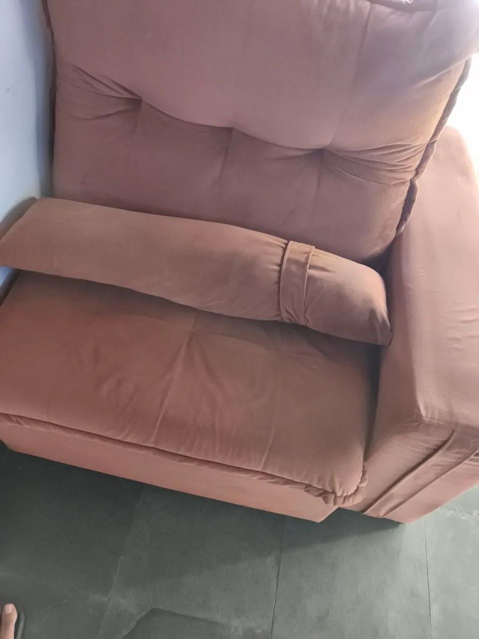Sofá retrátil em Suede  - Foto 3