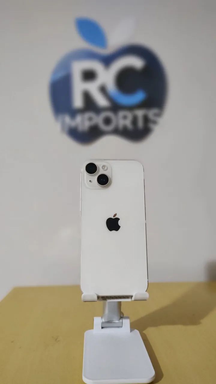 iPhone 14 128GB com 79% da bateria - Branco + Capinha, Película e Cabo
