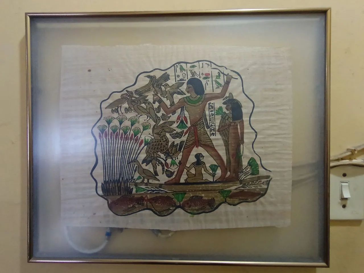 Vendo lindo quadro de papiro egipcio