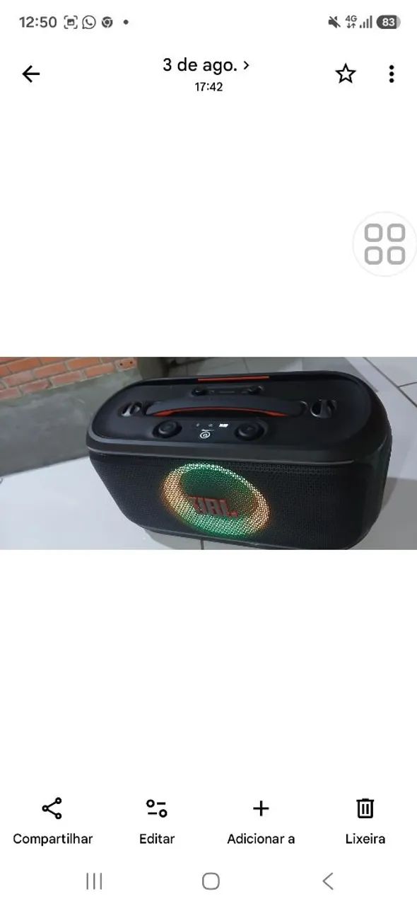 Caixa jbl partybox on-the-go2