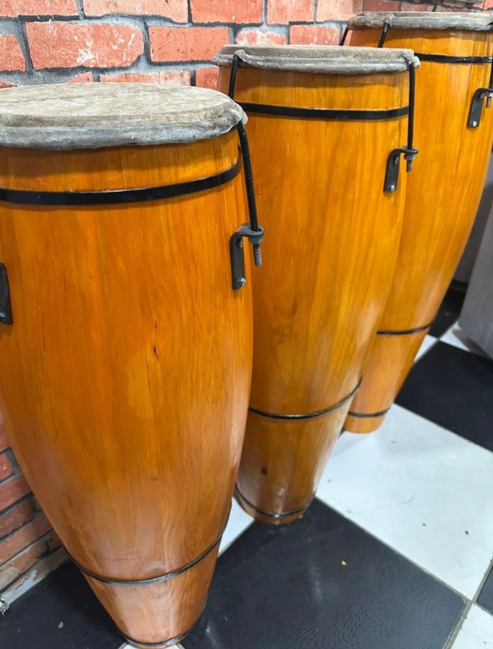 Kit Atabaque Profissional Feito com Pinos - Pronta Entrega e Encomenda - Foto 4