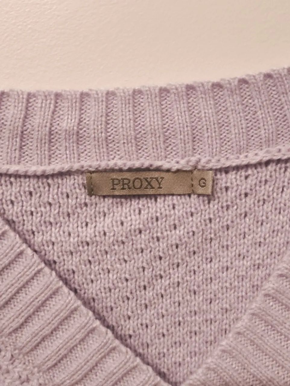 Suéter Feminino Proxy em Tricô Lilás/Lavanda Oversized Tam. G - Foto 3