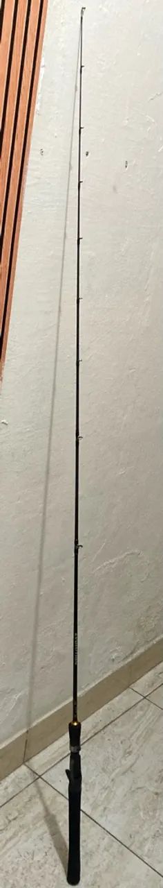 Vara e carretilha de pesca 