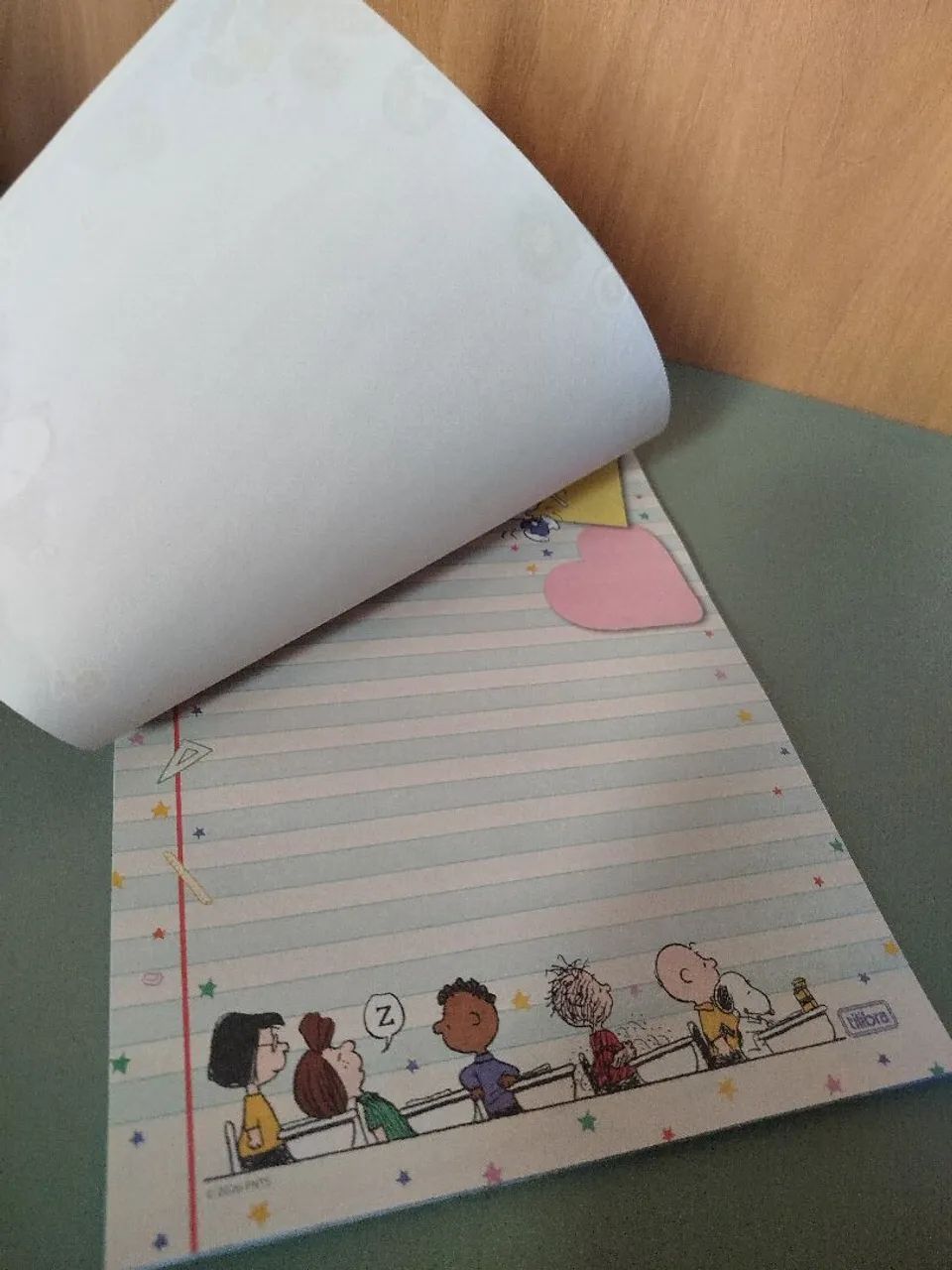 Bloco de Papel de Cartas do Snoopy. Marca Tilibra. - Foto 3
