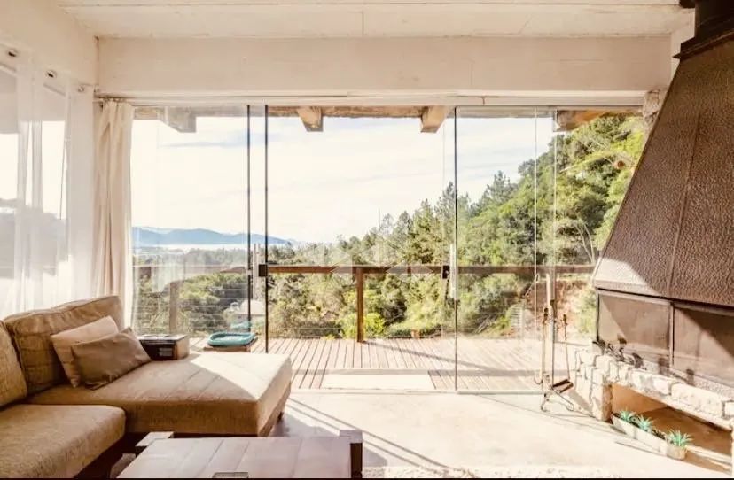 Casa principal e cabana romântica com vista eterna para a Baía de Garopaba. - Foto 2