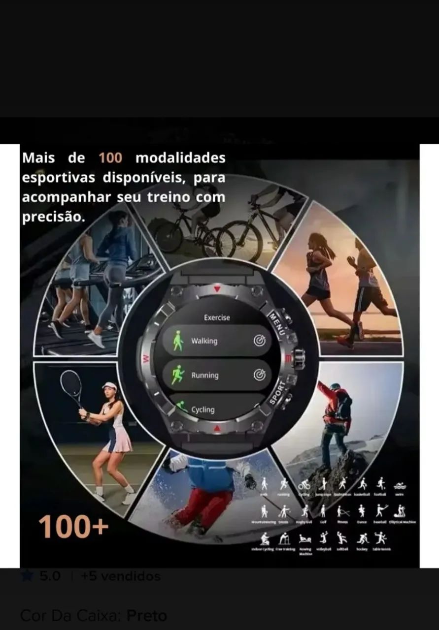 Relógio v76 Smartwatch Colmi - Foto 3