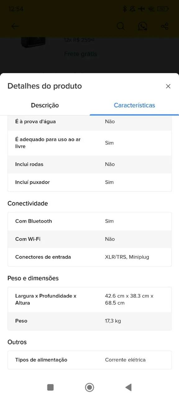 CAIXA ATOVA ELETRO-VOICE ZLX15BT  - Foto 4