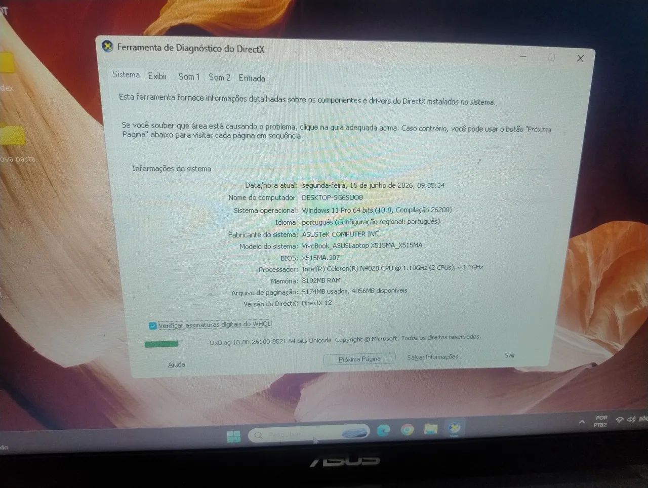 Notebook Asus x515 8gb de ram, 256gb SSD  - Foto 3