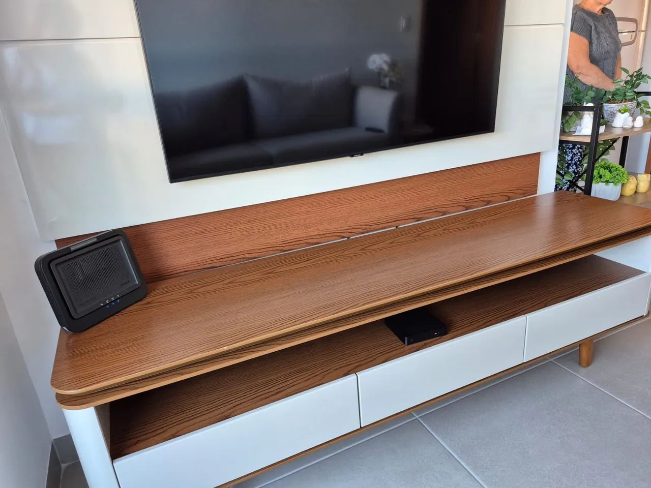 Rack com painel