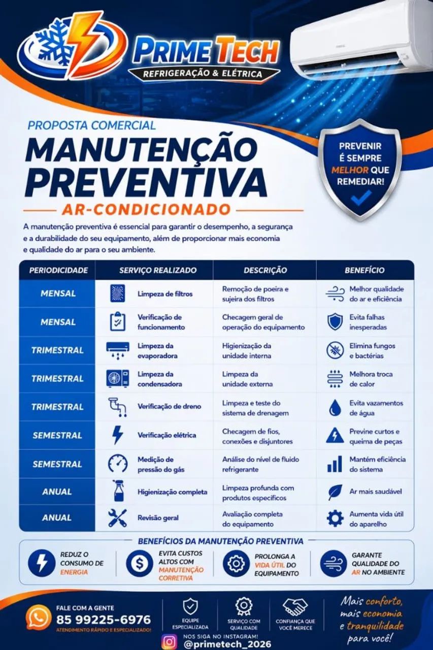 Manutenção e Instalação de Ar-Condicionado | Prime Tech - Foto 2