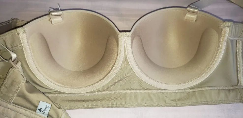 Sutiã Tomara Que Caia Plus Size Nude 46 - Com Bojo - Foto 4