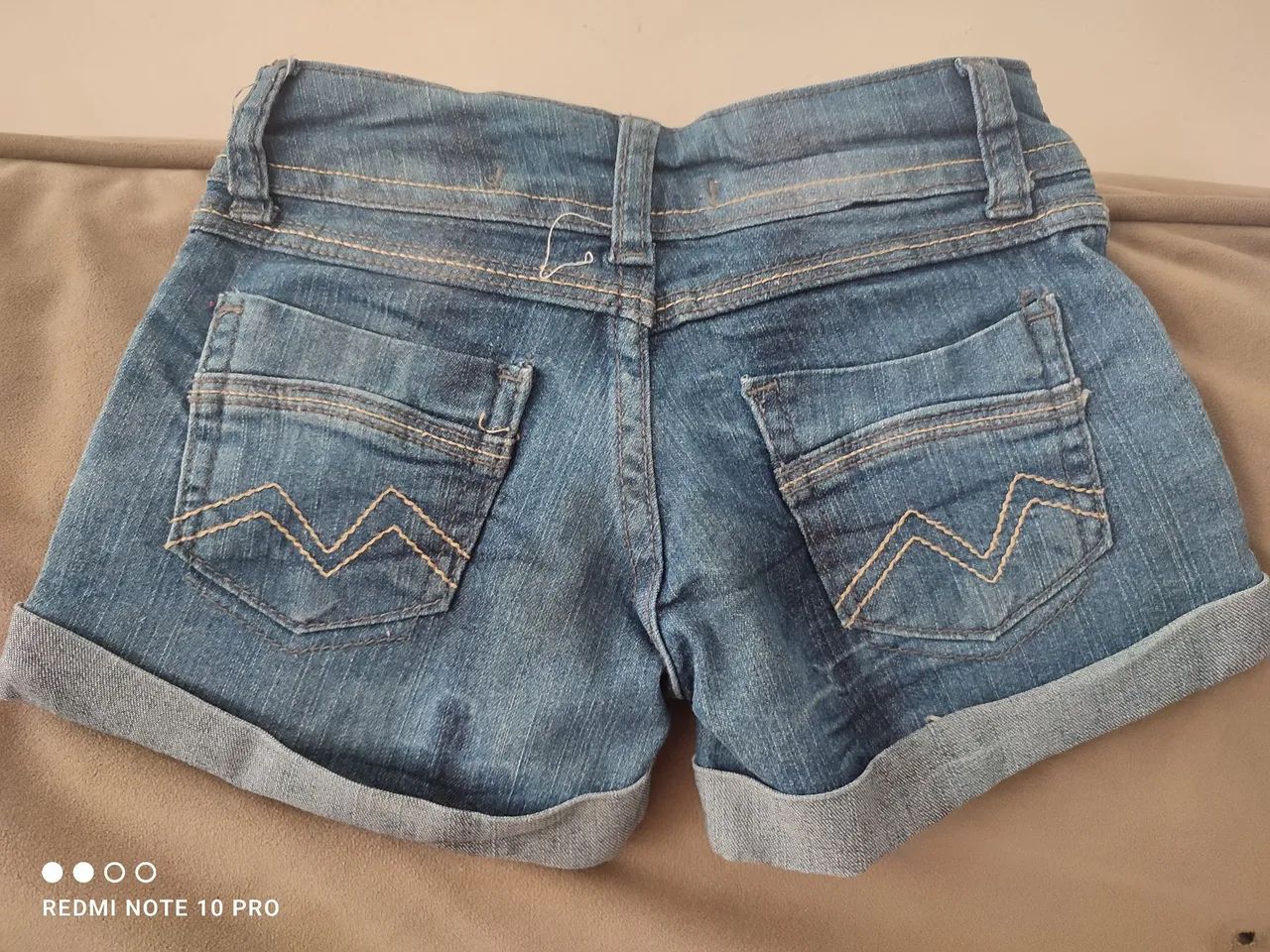 Short infantil jeans escuro  - Foto 3