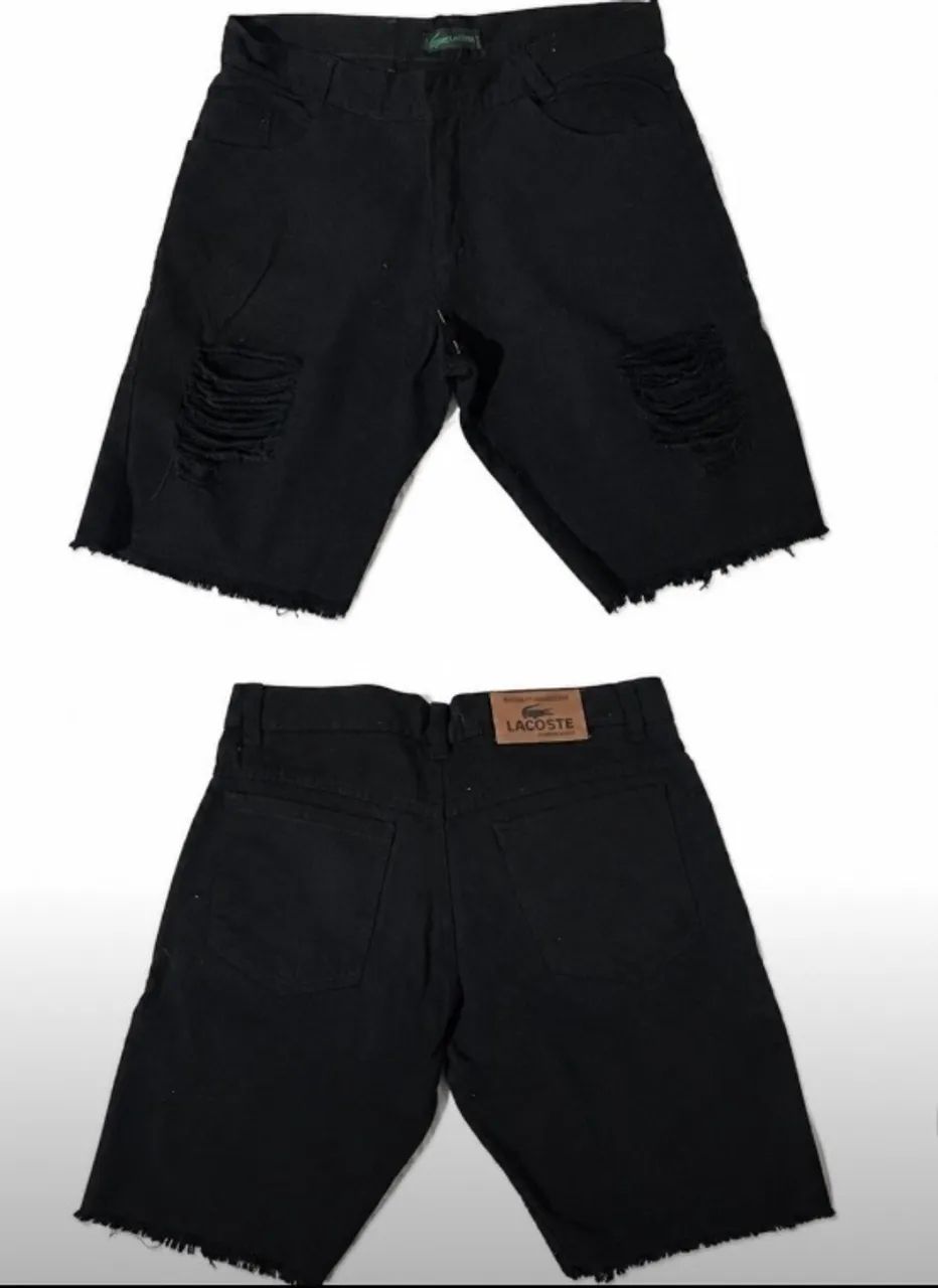 Short jeans black