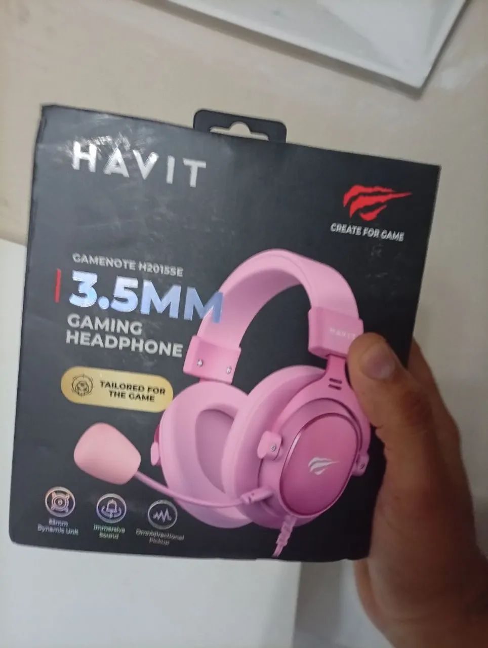 Fone havit rosa 