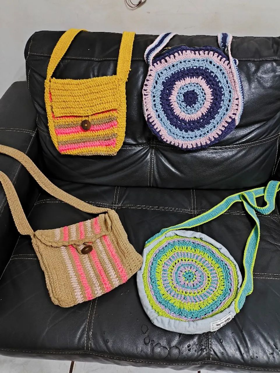 Bolsas de crochê 