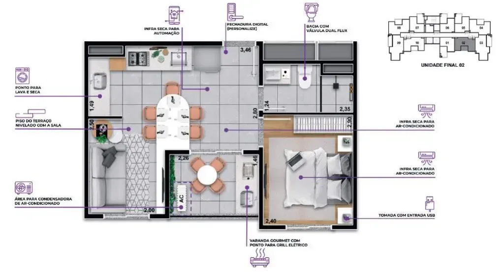 PLANTA 33m²