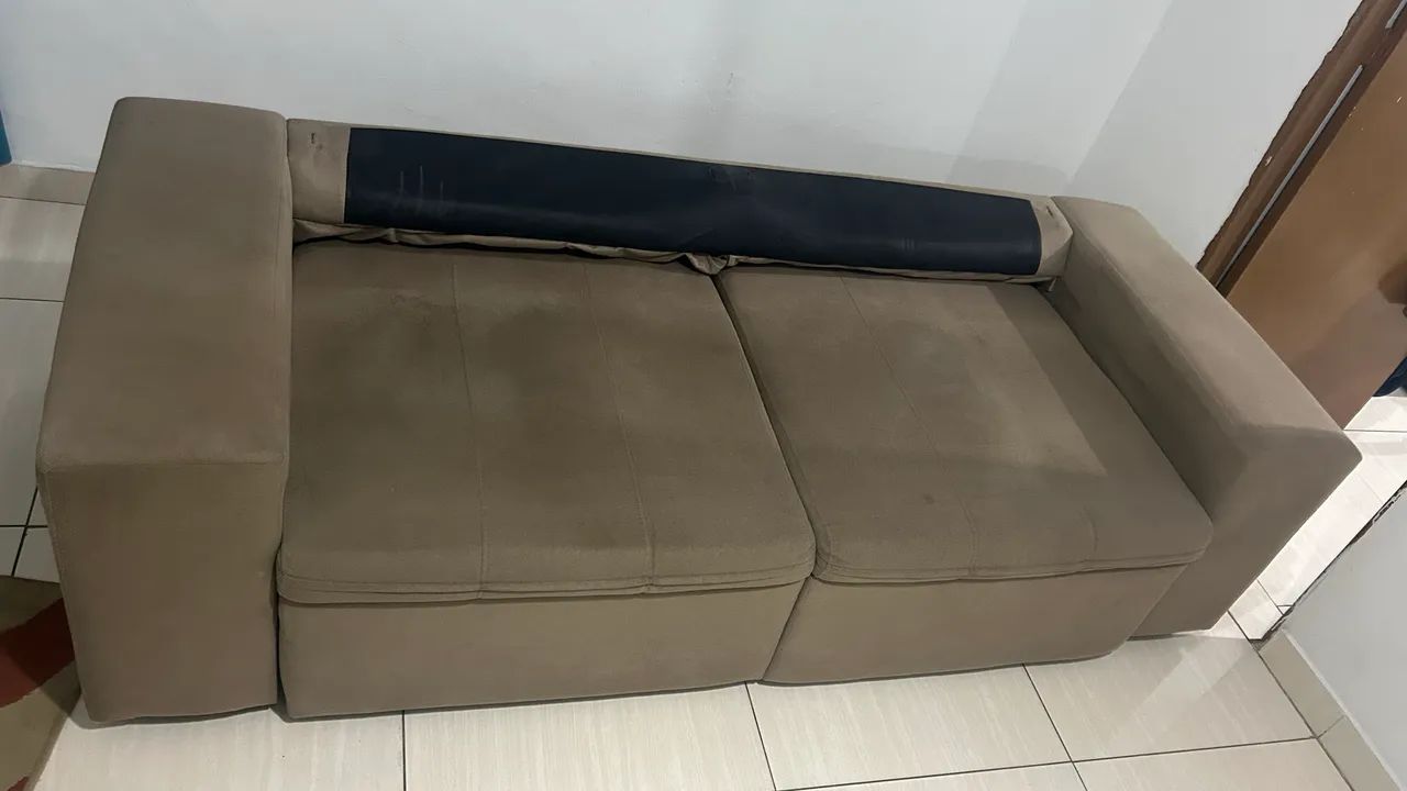 Sofá Retrátil Reclinável 3 Lugares Suede - Phormatta Evolution SMP - Foto 3