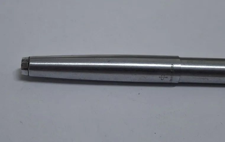 Caneta Esferográfica Parker Aço Escovado Ind. Brasileira época anos 80/ ...