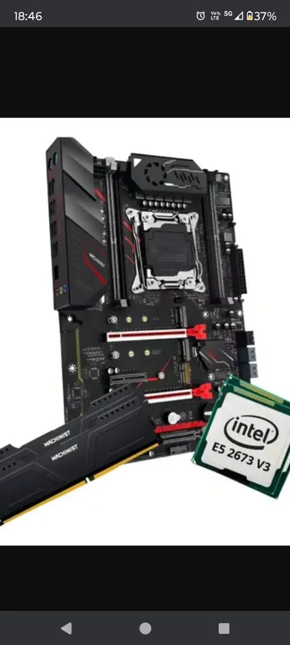 Kit xeon top completo /placa mae+ prossesador+ 32 ram