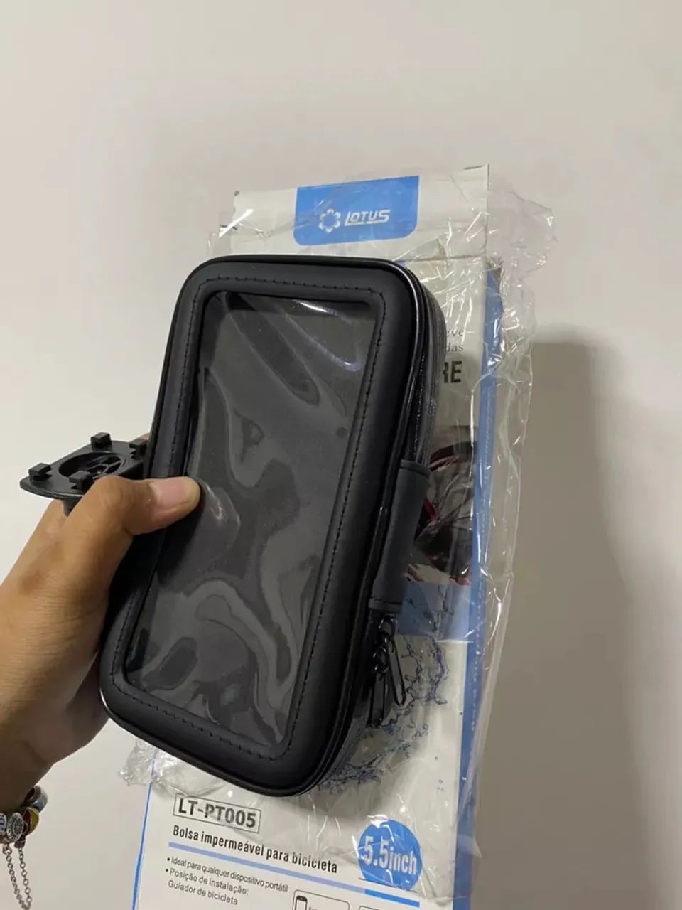 Suporte de Celular para Bicicleta com Capa Protetora 5,5? - Foto 2