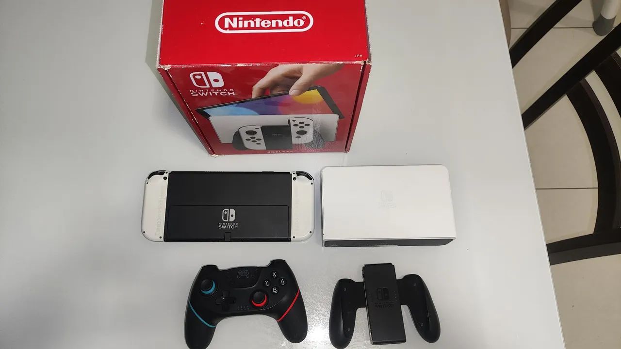 Nintendo Switch OLED 64 GB, completo e Bloqueado.  - Foto 3