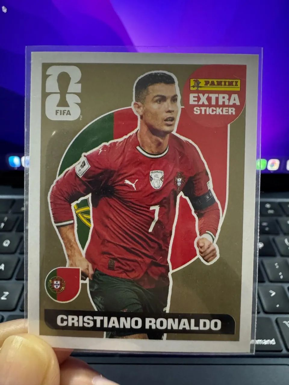 Figurinha legends CRISTIANO RONALDO OURO