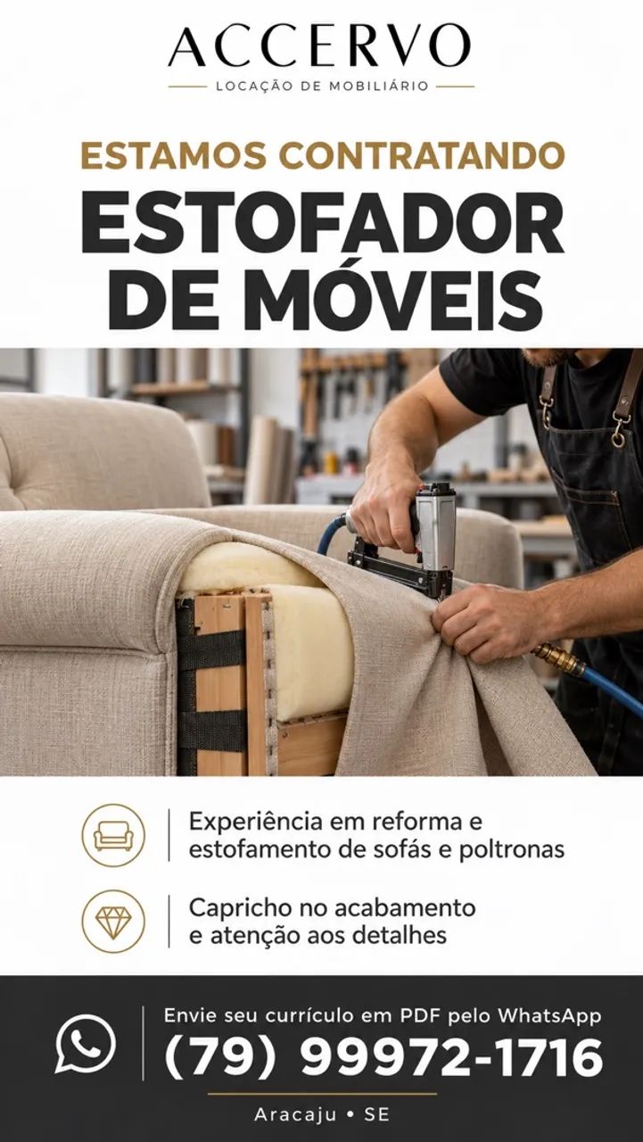 Vaga Estofador de Móveis 