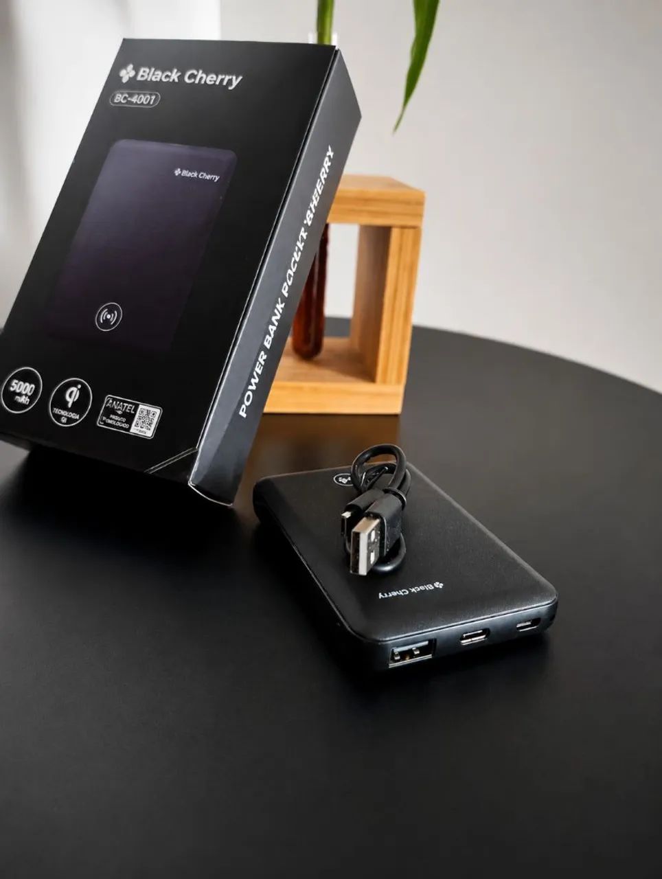 Power Bank 5000mAh - Black Cherry - Foto 3