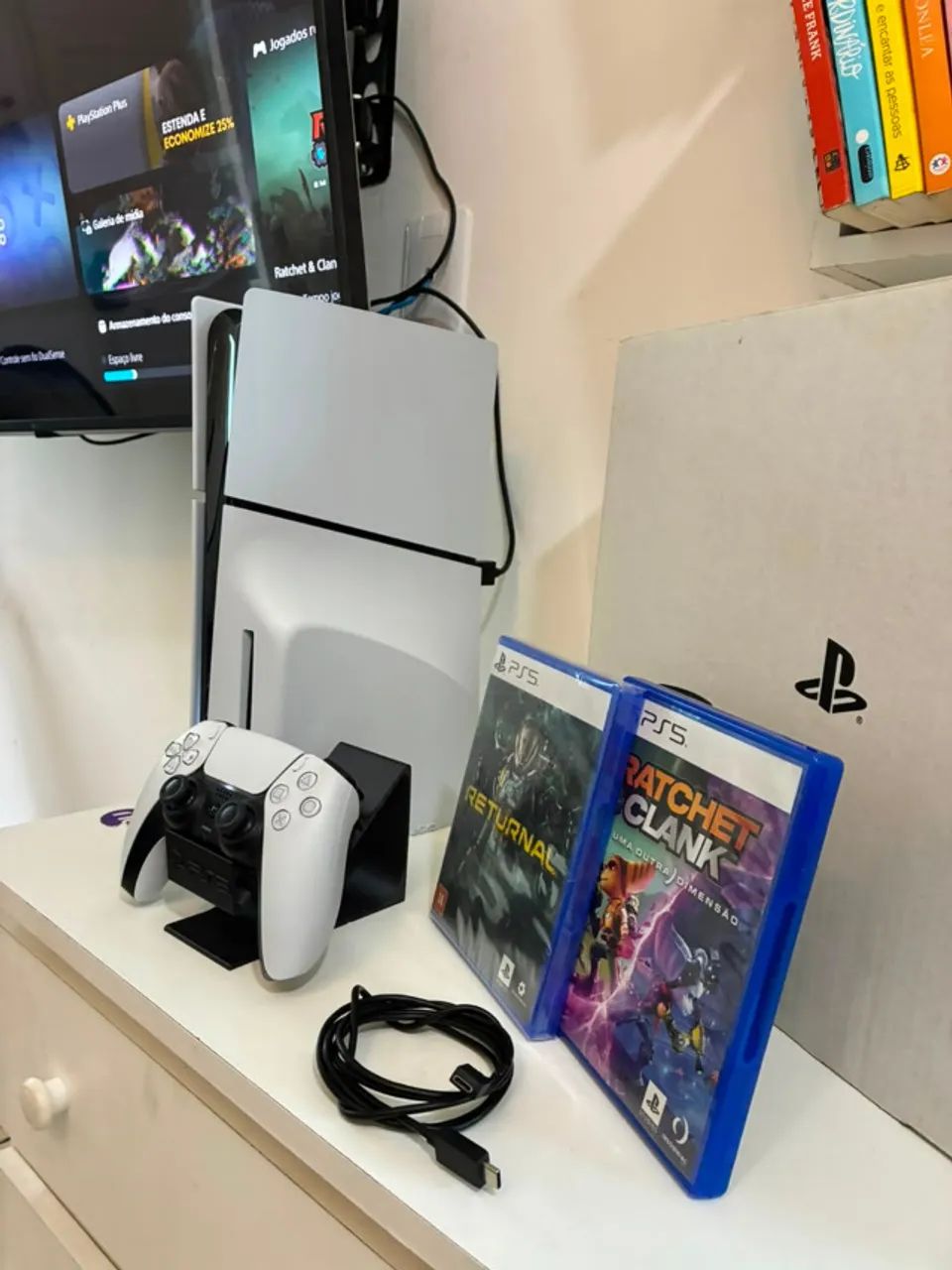 PS5 SLIM COM LEITOR DE DISCO  - Foto 3