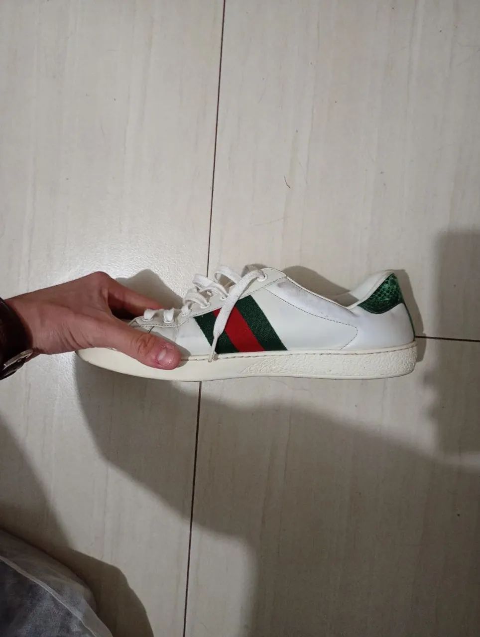 Tênis Gucci ace "bee branco (original) - Foto 3
