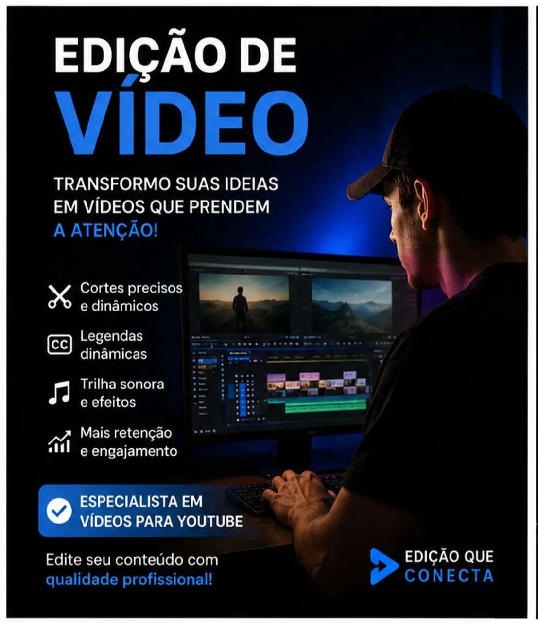 EDIÇÃO DE VÍDEO RAPIDA CUSTO BENEFÍCIO 