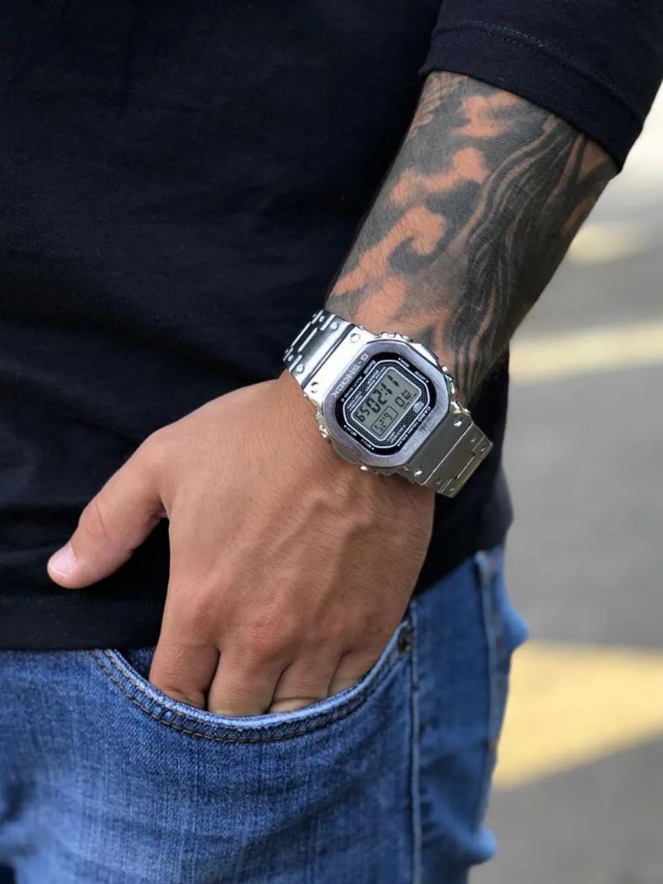 Relógio G-shock Dw-5600 Aço inox  - Foto 2