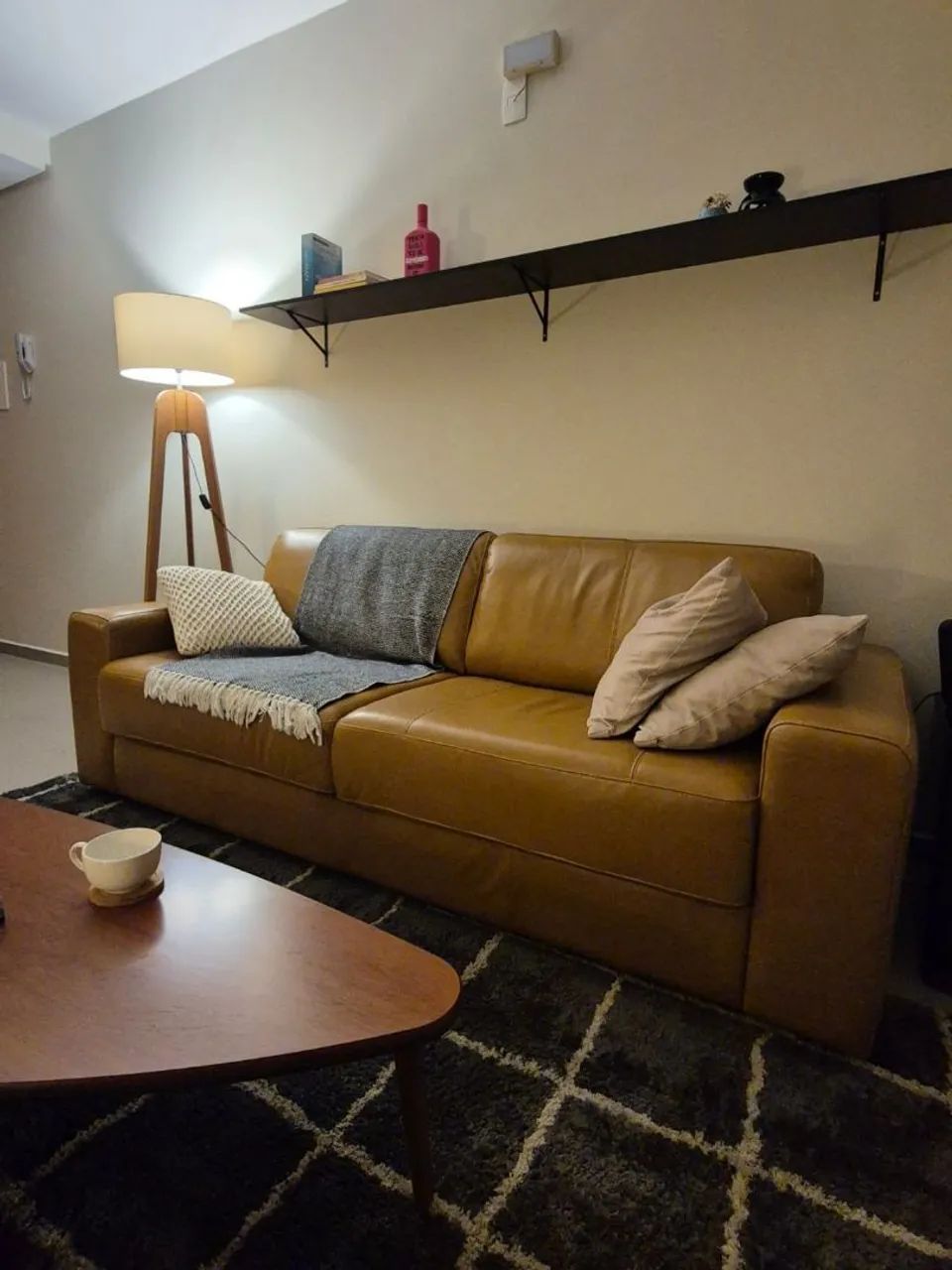 Sofá de couro 2,10m