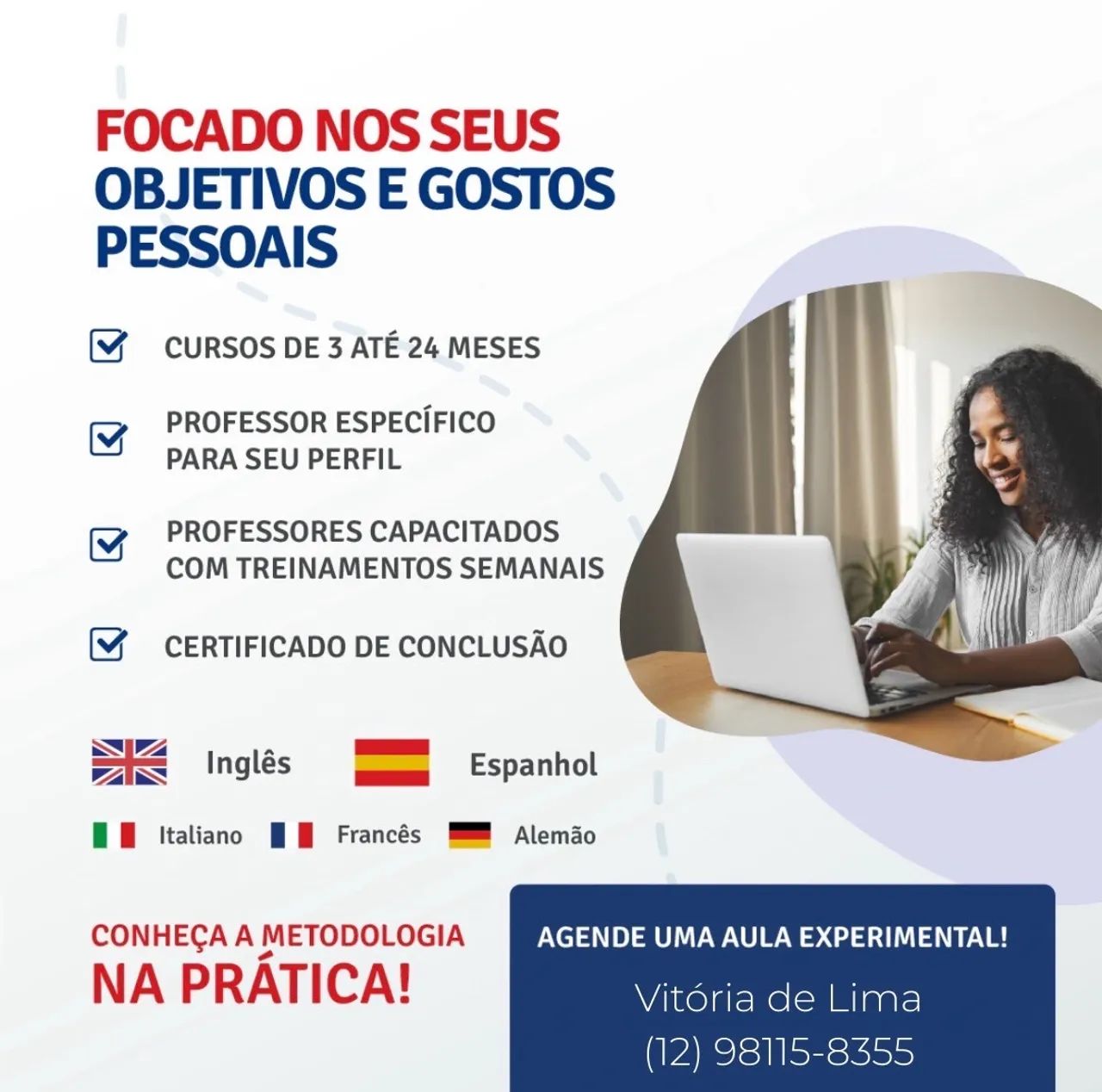 Aulas de idioma 100% online e personalizas  - Foto 2